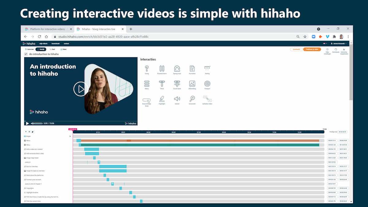 Creating interactive videos